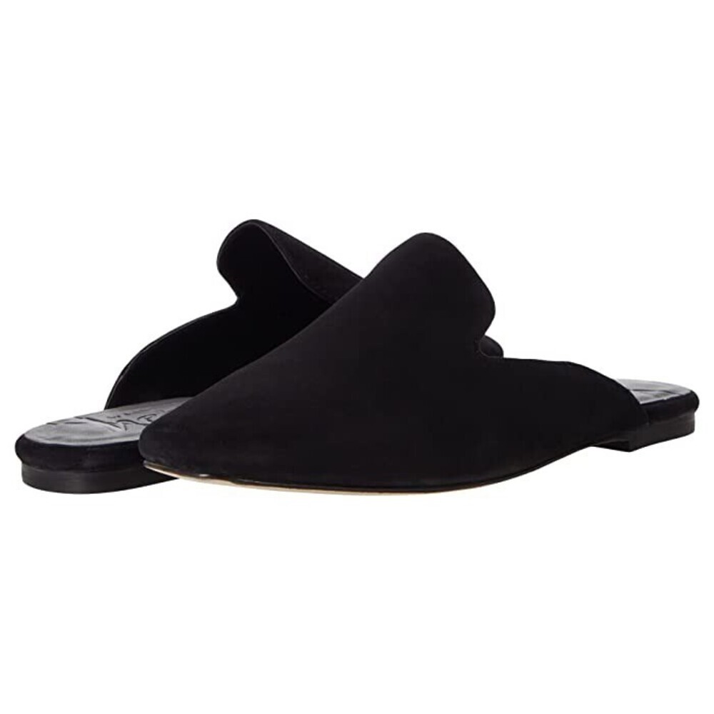 Her by Anthony Veer Lara Flats Women's US 6.5 Black Suede Slip On Mule JOBB1144